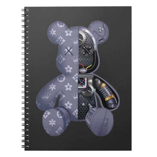 Contemporary Robot Bear Notebook (Front)