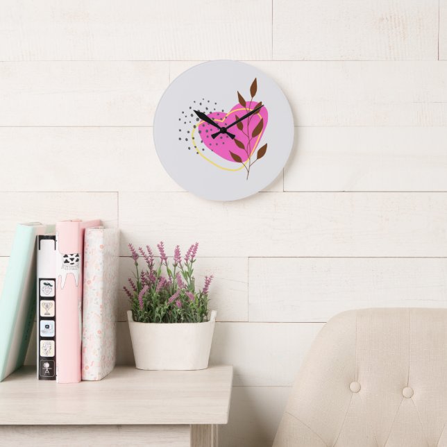 Contemporary Rustic Boho  Large Clock (Reading Room)