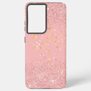 Contemporary Rustic Glitter Pink Samsung Galaxy  Case
