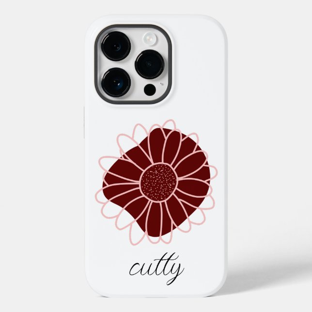 Contemporary Rustic Sunflower  Case-Mate iPhone Case (Back)