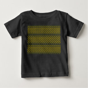Contemporary Rustic Sunflower Pattern Baby T-Shirt