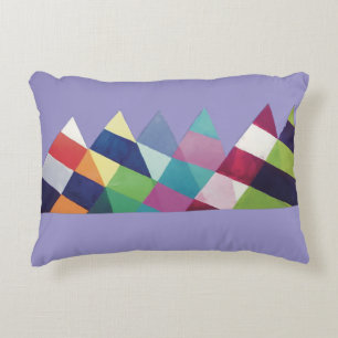 Contemporary sailboat art on throw pillow