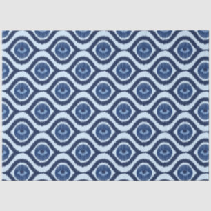 Contemporary Shapes Blue Shades Decoupage Tissue Paper