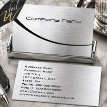 Contemporary Silver Metallic Professional