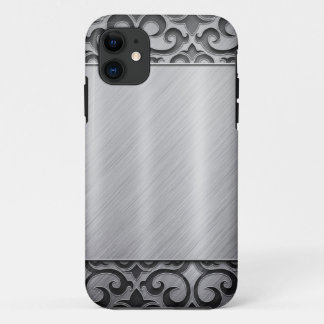 Contemporary Silver Metallic Swirl Case