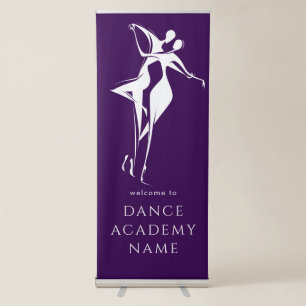 Contemporary Simple Black White Wedding Welcome  Retractable Banner