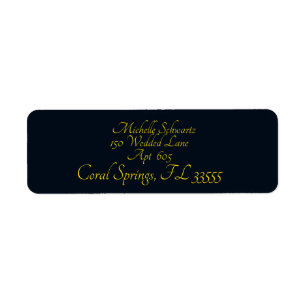 Contemporary Simple Typography Return Address