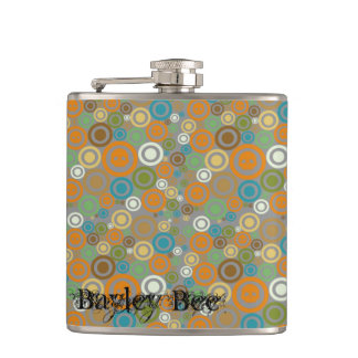 Contemporary Skulls Hip Flask