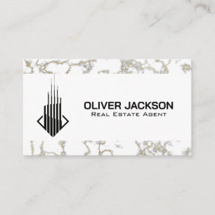 Contemporary Sky Scraper Building Logo Business Card