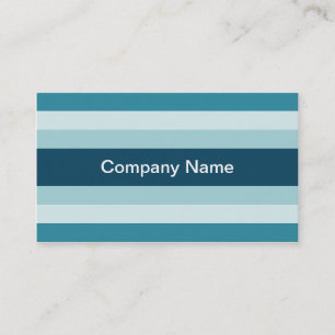 Contemporary Stripes (Ice) Business Cards