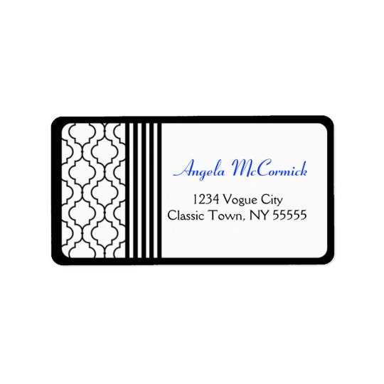 Contemporary Style Luxury Address Label