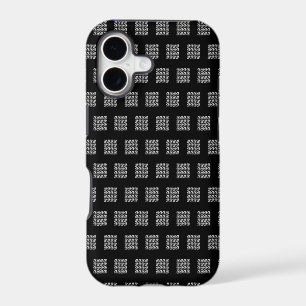 Contemporary Style: Noir Echo Geometric Pattern Ph