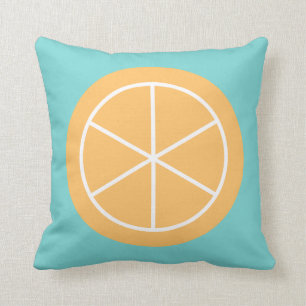 Contemporary Summer Citrus / Teal / Orange Florida Cushion