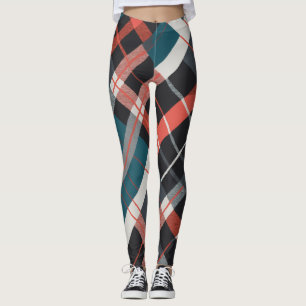 Contemporary tartan leggings