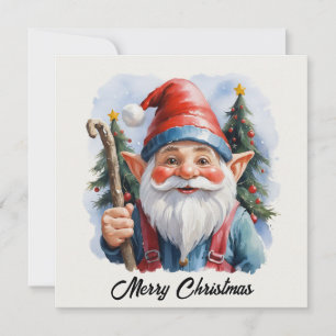 Contemporary Trendy Whimsical Fantasy Non Photo Holiday Card