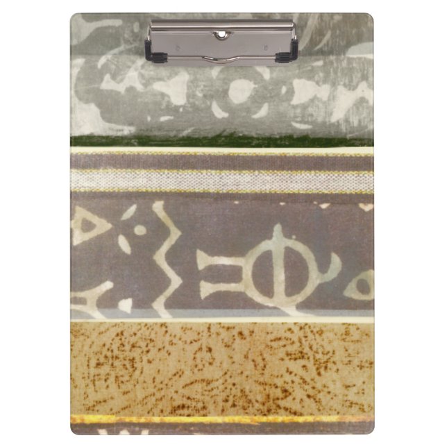 Contemporary Tribal Pattern Painting Clipboard (Front)