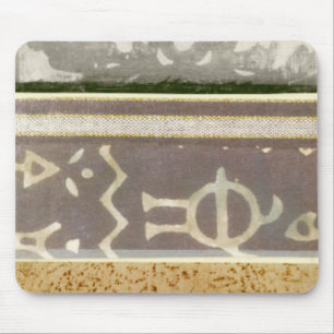 Contemporary Tribal Pattern Painting Mouse Mat