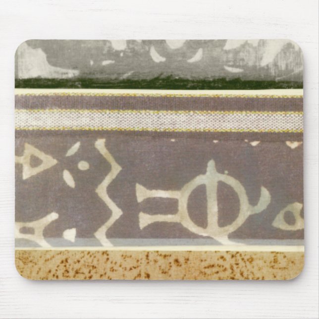 Contemporary Tribal Pattern Painting Mouse Mat (Front)