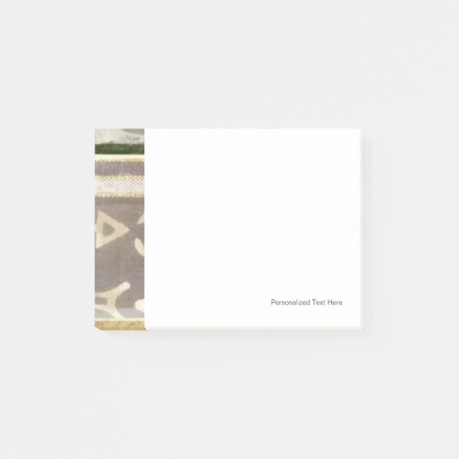 Contemporary Tribal Pattern Painting Post-it Notes (Front)