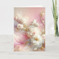 Contemporary Tulle Floral Abstract