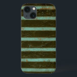 Contemporary Turquoise Air Grate iPhone 13 Case<br><div class="desc">A contemporary turquoise air grate is the subject of this work by Jennifer Goldberger. Rust stains show on the grate,  giving it a well used feel. A fun print,  order yours today!</div>