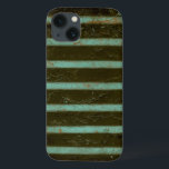 Contemporary Turquoise Air Grate iPhone 13 Case<br><div class="desc">A contemporary turquoise air grate is the subject of this work by Jennifer Goldberger. Rust stains show on the grate, giving it a well used feel. A fun print, order yours today!</div>