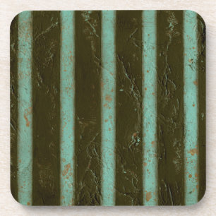Contemporary Turquoise Air Grate Coaster