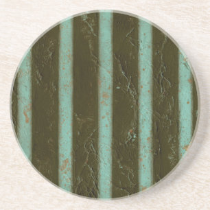 Contemporary Turquoise Air Grate Coaster