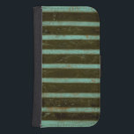 Contemporary Turquoise Air Grate Samsung S4 Wallet Case<br><div class="desc">A contemporary turquoise air grate is the subject of this work by Jennifer Goldberger. Rust stains show on the grate,  giving it a well used feel. A fun print,  order yours today!</div>