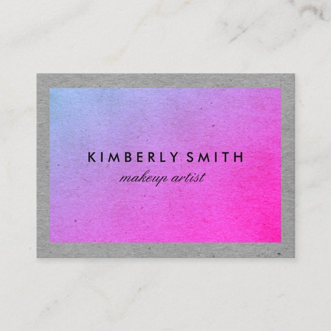 Contemporary Two Tone Texture Business Card (Front)