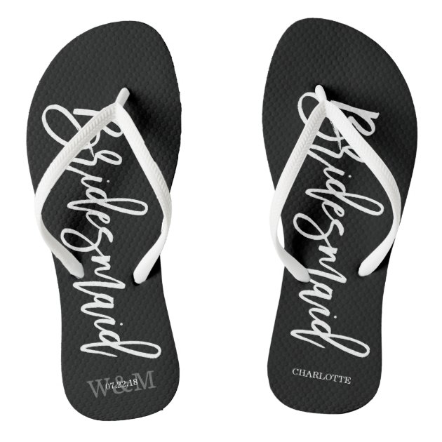 bridesmaid flip flops