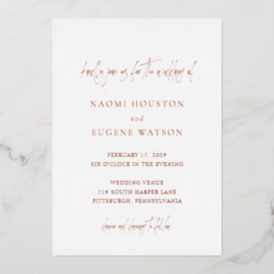 Contemporary Typography Elegant Wedding