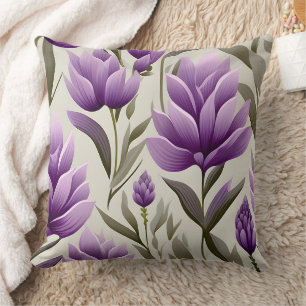 Contemporary Waldorf Floral Pattern Artwork  Cushion