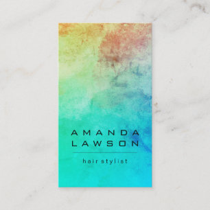 Contemporary Watercolor Grunge (appointment) Appointment Card