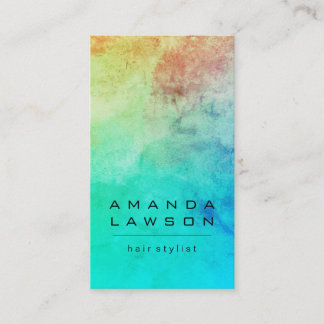 Contemporary Watercolor Grunge (appointment) Appointment Card