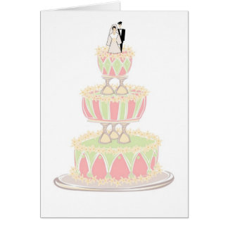 Contemporary Wedding Cake with Wine Glass Tiers