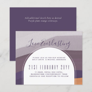 Contemporary Wedding Party Invitation BUDGET