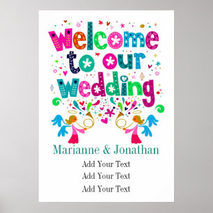 Contemporary Wedding Poster