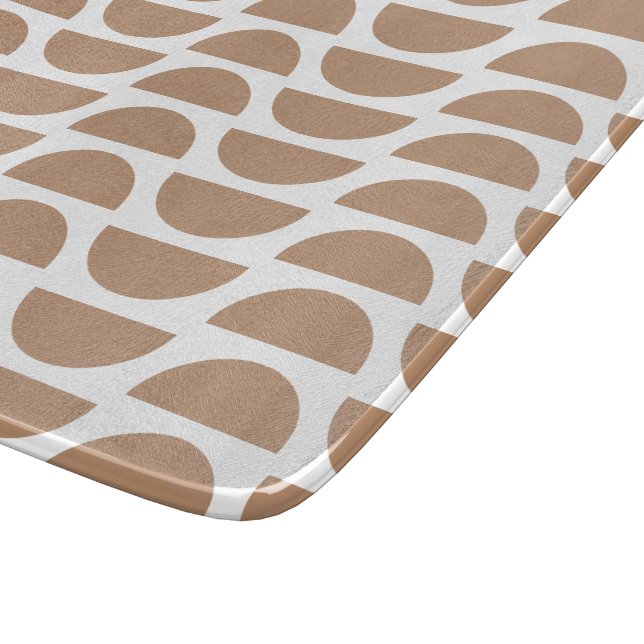 Contemporary Yellow Abstract Geometric Print Cutting Board (Corner)