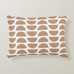 Contemporary Yellow Abstract Geometric Print Decorative Cushion