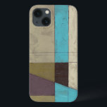 Contemporay Minimalist Painting with Deep Colour iPhone 13 Case<br><div class="desc">What do you get when you mix a minimalist verve with deep,  rich colour? You get this wonderfully contemporary Jennifer Goldberger painting. Plum,  light blue and grey mix together to bring this piece to life. Buy your copy today!</div>