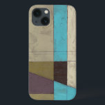 Contemporay Minimalist Painting with Deep Colour iPhone 13 Case<br><div class="desc">What do you get when you mix a minimalist verve with deep,  rich colour? You get this wonderfully contemporary Jennifer Goldberger painting. Plum,  light blue and grey mix together to bring this piece to life. Buy your copy today!</div>