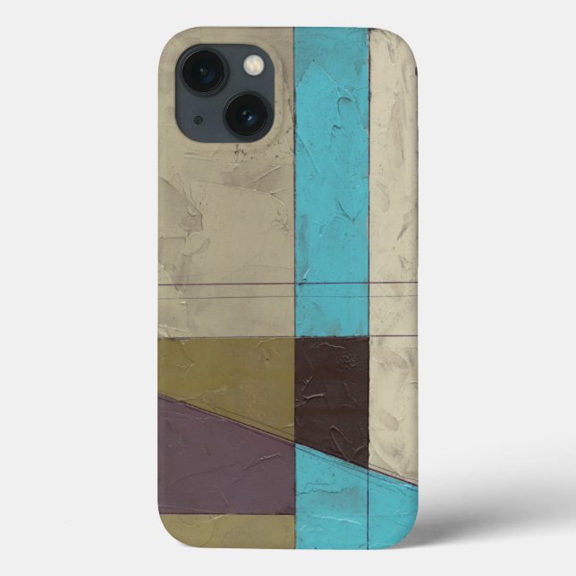 Contemporay Minimalist Painting with Deep Colour Case-Mate iPhone Case (Back)