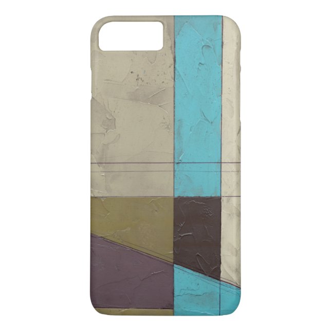 Contemporay Minimalist Painting with Deep Colour Case-Mate iPhone Case (Back)