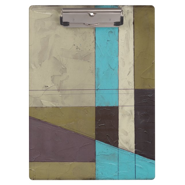 Contemporay Minimalist Painting with Deep Colour Clipboard (Front)