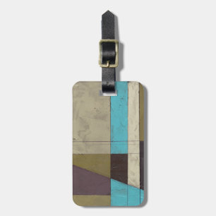 Contemporay Minimalist Painting with Deep Colour Luggage Tag