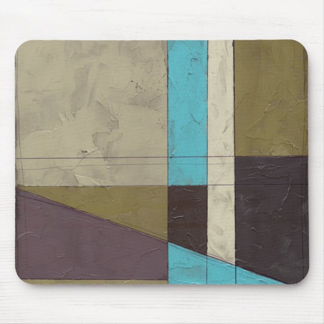 Contemporay Minimalist Painting with Deep Colour Mouse Mat (Front)