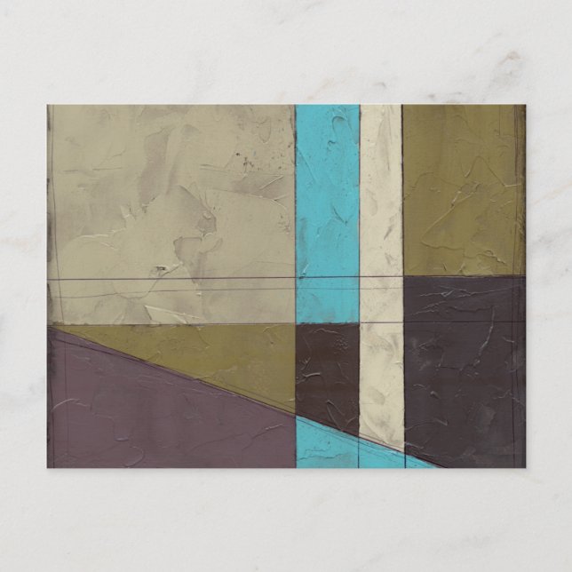 Contemporay Minimalist Painting with Deep Colour Postcard (Front)