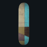 Contemporay Minimalist Painting with Deep Colour Skateboard<br><div class="desc">What do you get when you mix a minimalist verve with deep,  rich colour? You get this wonderfully contemporary Jennifer Goldberger painting. Plum,  light blue and grey mix together to bring this piece to life. Buy your copy today!</div>