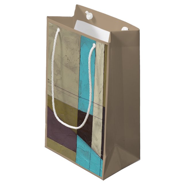 Contemporay Minimalist Painting with Deep Colour Small Gift Bag (Front Angled)